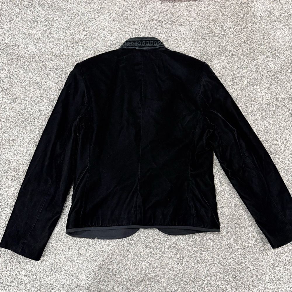 Vtg Y2K Nygard Black Clever Ornate Jacket Whimsigoth Vamp Romantic Women’s US 6 - Picture 8 of 12